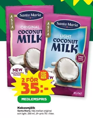 Santa Maria - Kokosmjölk