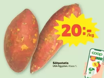 Coop - Sötpotatis