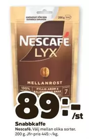 Nescafe - Snabbkaffe