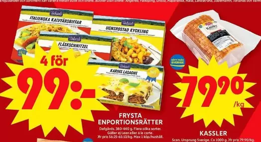 Scan - FRYSTA ENPORTIONSRÄTTER