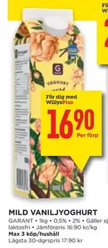 Garant - MILD VANILJYOGHURT