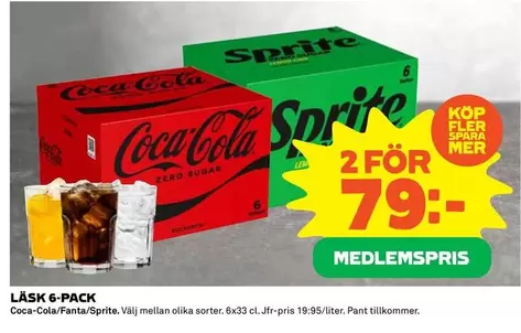 coca-cola - LÄSK 6-PACK