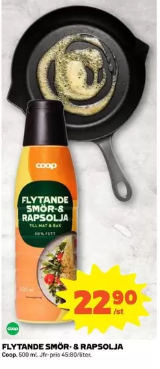 Coop - FLYTANDE SMÖR- & RAPSOLJA