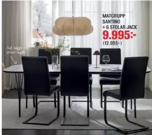 MATGRUPP SANTINO + 6 STOLAR JACK