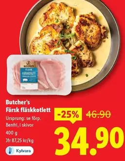Färsk fläskkotlett