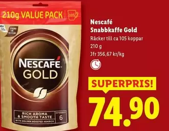 Nescafe - Snabbkaffe Gold
