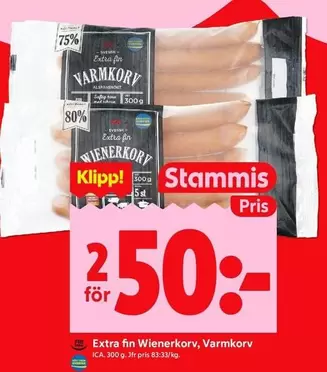 Extra - Wienerkorv, Varmkorv