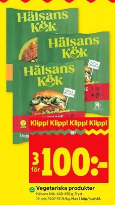 Hälsans Kök - Vegetariska produkter