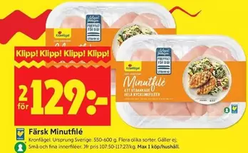 Kronfågel - Färsk Minutfilé