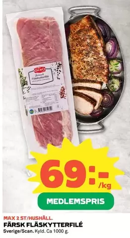 Scan - FÄRSK FLÄSKYTTERFILÉ