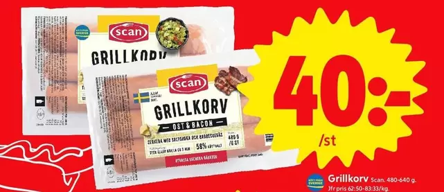 Scan - GRILLKORV