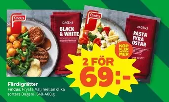Findus - Färdigrätter