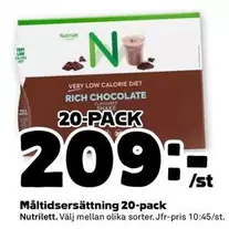 Nutrilett - Måltidsersättning 20-pack