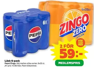 Pepsi - Läsk 6-pack