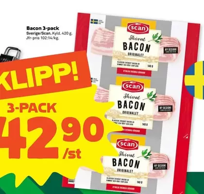 Scan - Bacon 3-pack