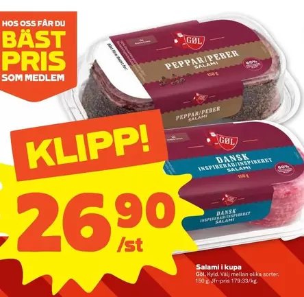 Gøl - Salami i kupa