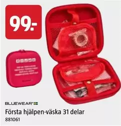 Bluewear - Första hjälpen-väska 31 delar