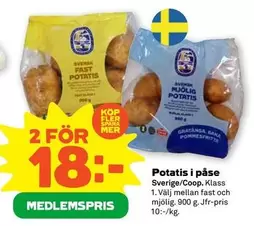 Coop - Potatis i påse