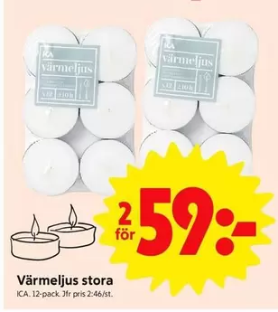 Värmeljus stora