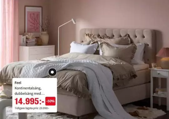 Kontinentalsäng, dubbelsäng med...
