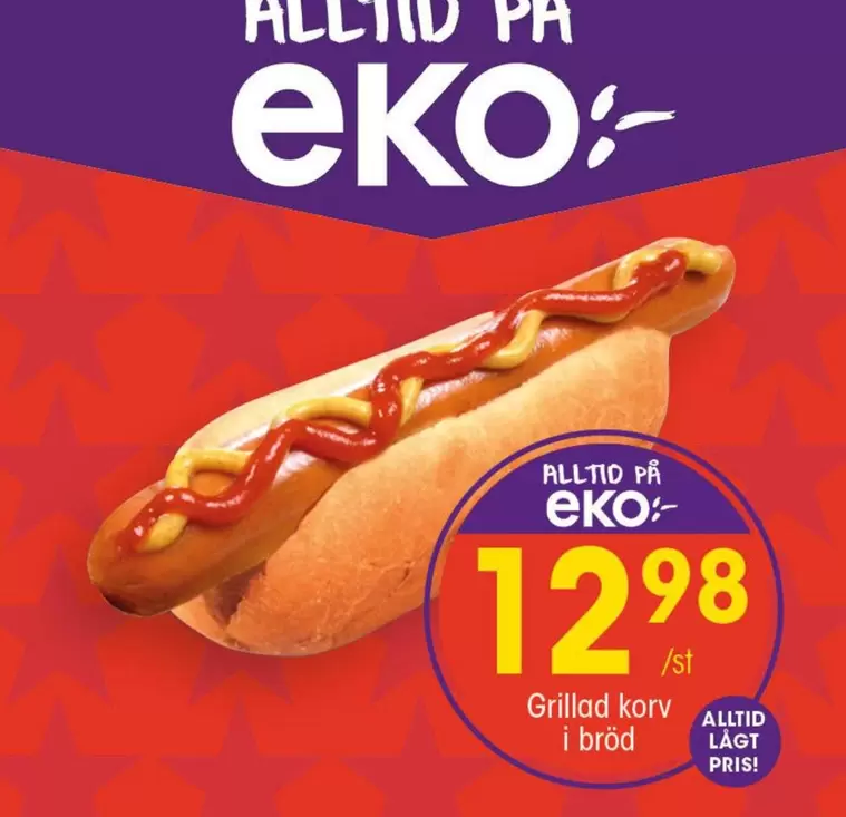EKO - Grillad korv i bröd