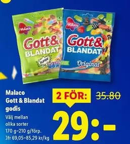 Malaco - Gott & Blandat