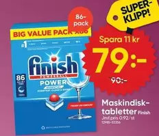 Finish - Maskindisk-tabletter