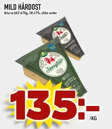 Arla - MILD HÅRDOST
