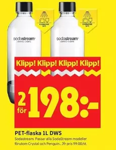 sodastream - PET-flaska 1L DWS