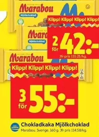 marabou - Chokladkaka Mjölkchoklad