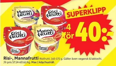 Risifrutti - Risi-, Mannafrutti