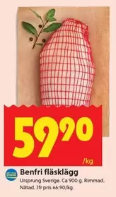 Benfri fläsklägg