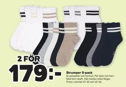 Strumpor 5-pack