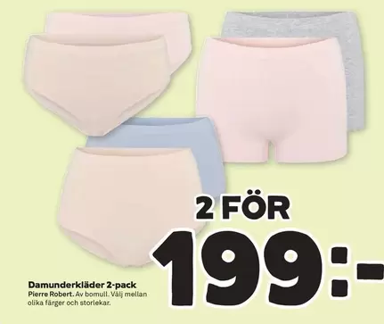 pierre robert - Damunderkläder 2-pack