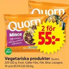 Quorn - Vegetariska produkter