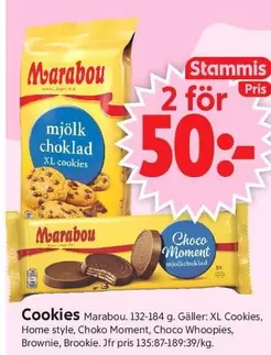 marabou - XL Cookies, Home style, Choko Moment, Choco Whoopies, Brownie, Brookie
