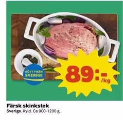 Färsk skinkstek