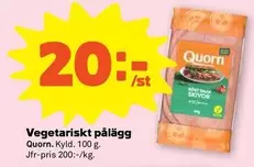 Quorn - Vegetariskt pålägg