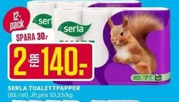 Serla - TOALETTPAPPER