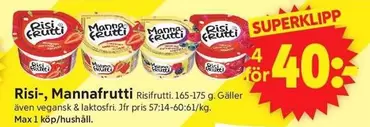 Risifrutti - Risi-, Mannafrutti