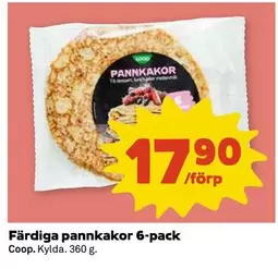Coop - Färdiga pannkakor 6-pack