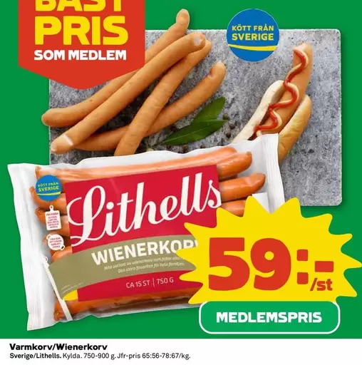 Lithells - Varmkorv/Wienerkorv