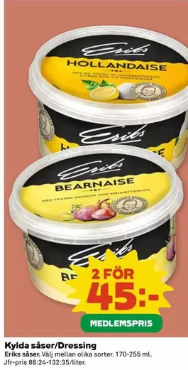 Eriks såser - Kylda såser/Dressing