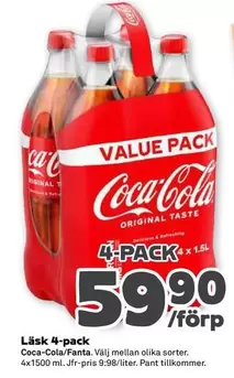 coca-cola - Läsk 4-pack