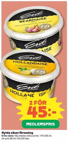 Eriks såser - såser/Dressing