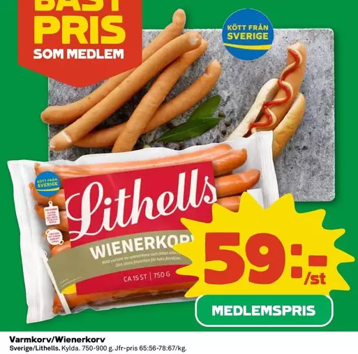 Lithells - Varmkorv/Wienerkorv