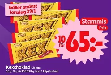 Cloetta - Kexchoklad