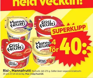 Risifrutti - Risi-, Mannafrutti