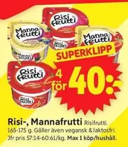Risifrutti - Risi-, Mannafrutti