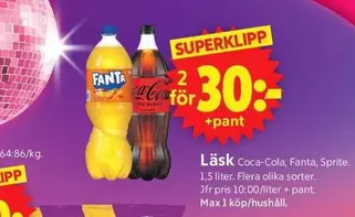 fanta - Läsk Coca-Cola, Fanta, Sprite